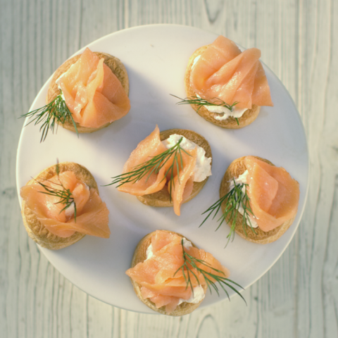 Vol au vent al salmone