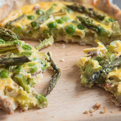 Torta asparagi e piselli