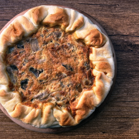 Quiche ai funghi senza glutine