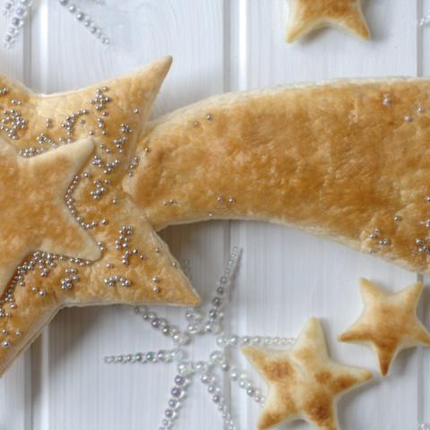 Stella cometa di pasta sfoglia
