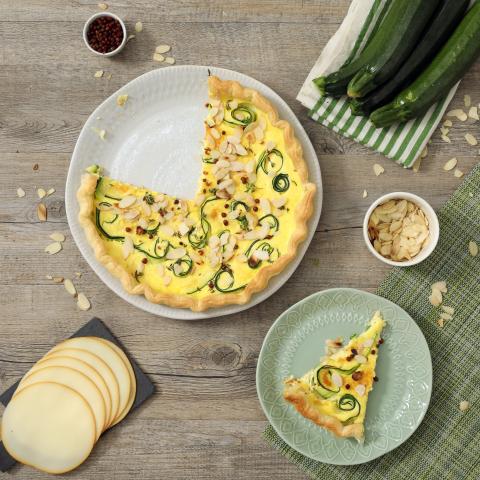 Quiche alla mezza provola con zucchine avanzate