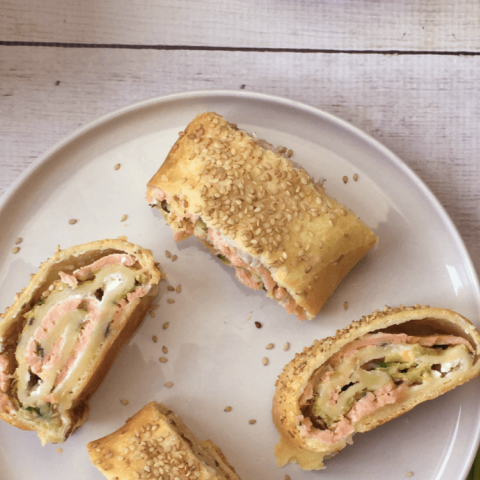 Rotolo con salmone e zucchine