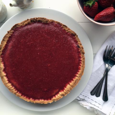 Crostata di fragole e ricotta