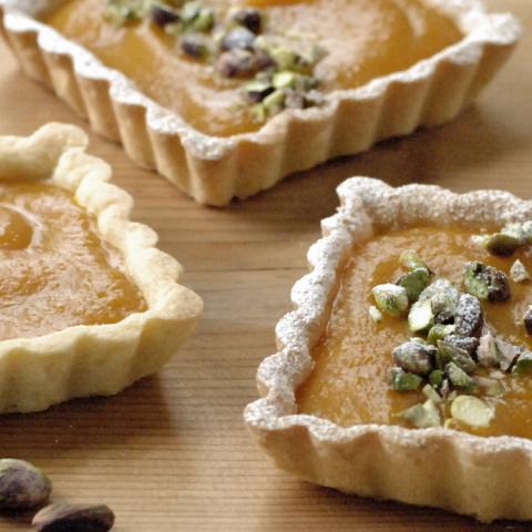 Crostata di zucca ai pistacchi