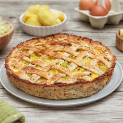 Crostata patate e verza