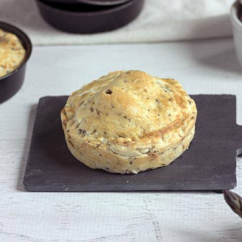 Tortini ai semi con asparagi e uova