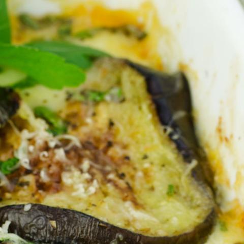 Parmigiana di melanzane bianca