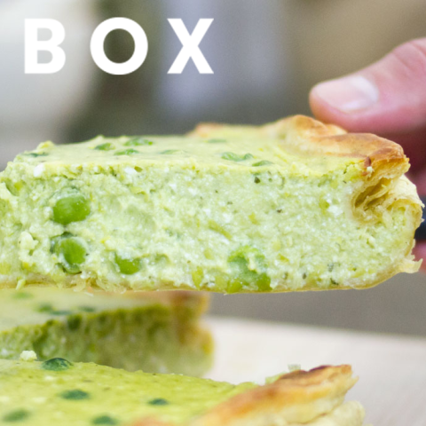 Torta salata integrale ai piselli