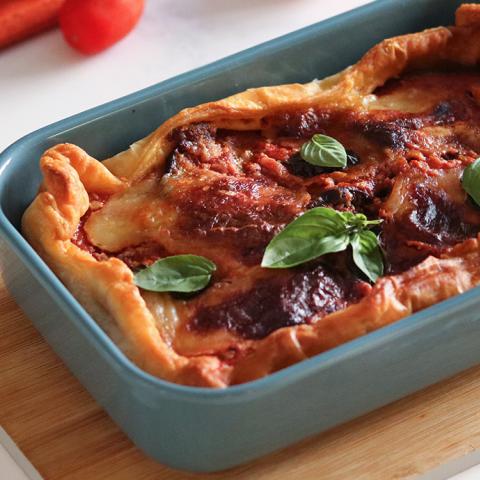Parmigiana di melanzane in crosta