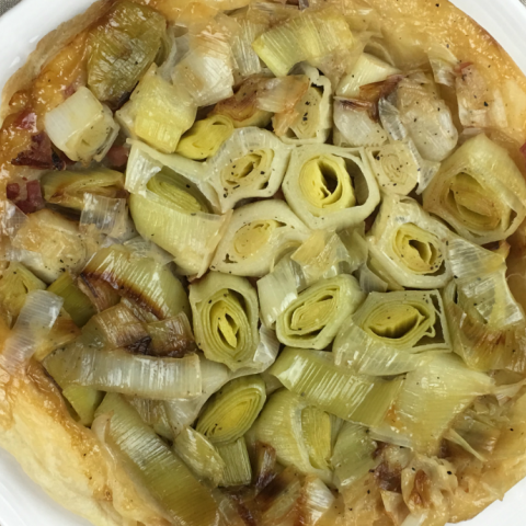 Tatin di porri e speck