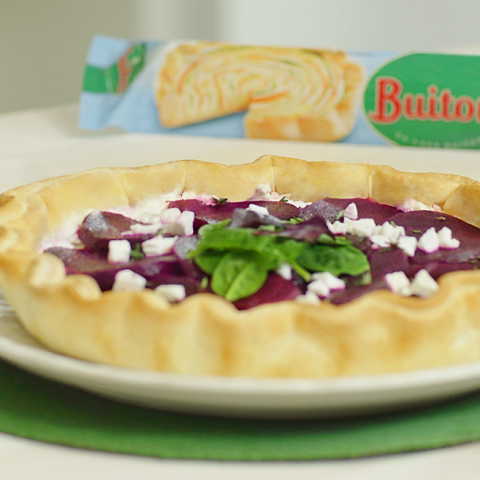 Sfoglia delicata con barbabietole e primo sale