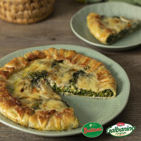 Torta salata con erbette e Galbanino