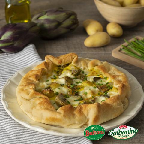 Torta salata carciofi e patate