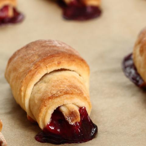 Mini croissant alla marmellata