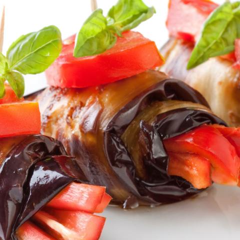 Involtini di melanzane al timo