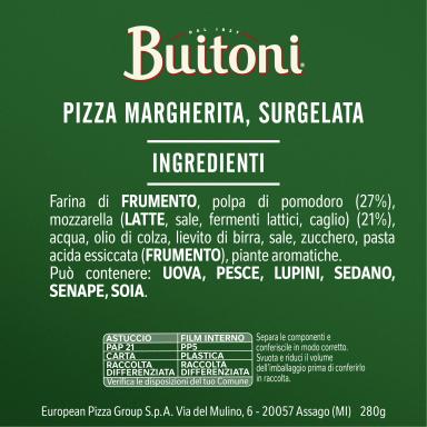 Forno di pietra Margherita ingredienti