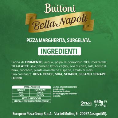 Bella napoli margherita doppia ingredienti