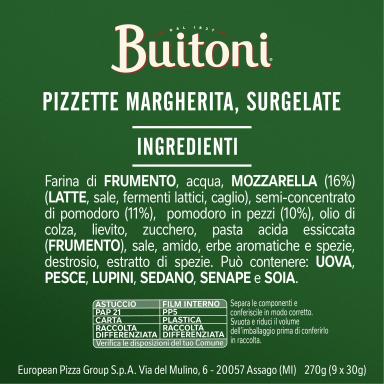 Piccolinis margherita ingredienti