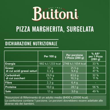 Forno di pietra Margherita ingredienti