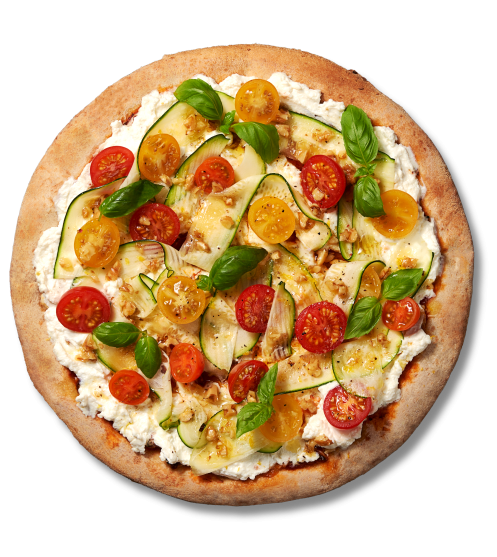 Pizza protein con zucchine