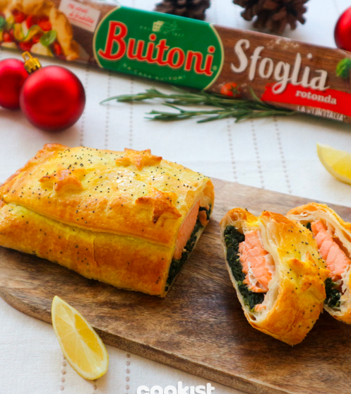 Salmone in crosta di sfoglia