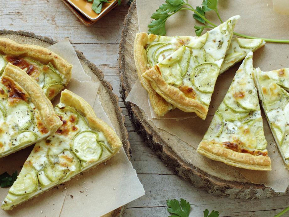 Torta di zucchine e crescenza