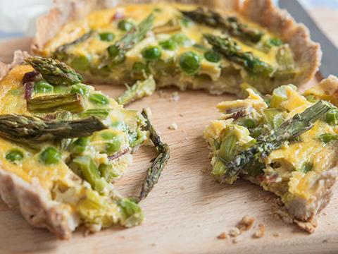 Torta asparagi e piselli