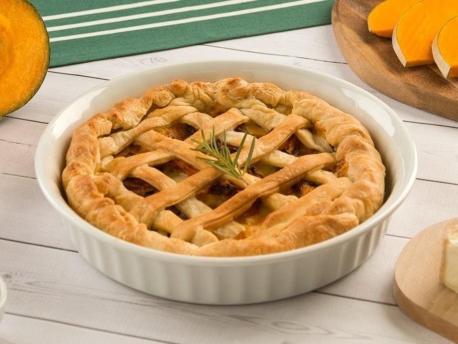 Crostata di zucca e taleggio