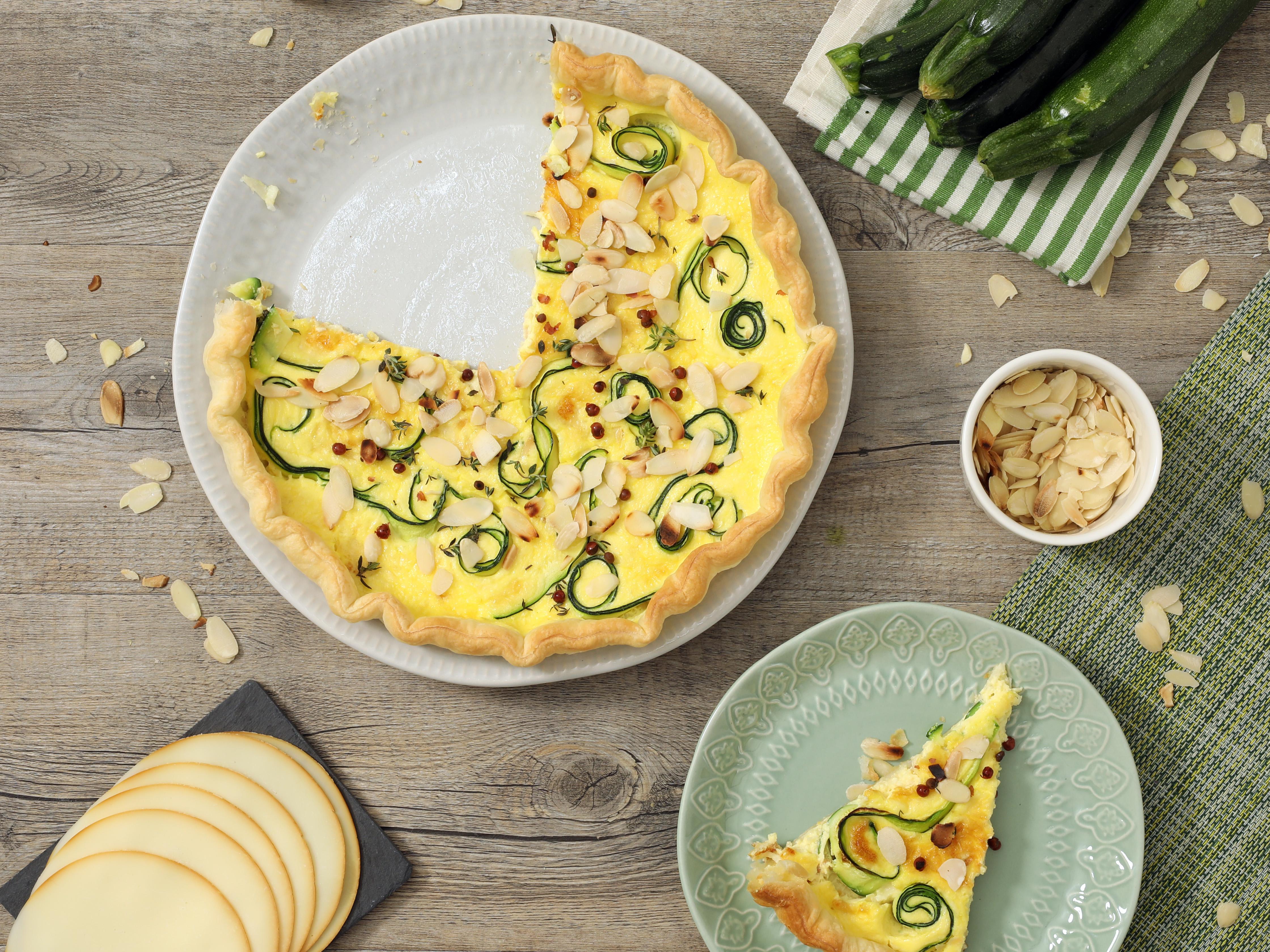 Quiche alla mezza provola con zucchine avanzate