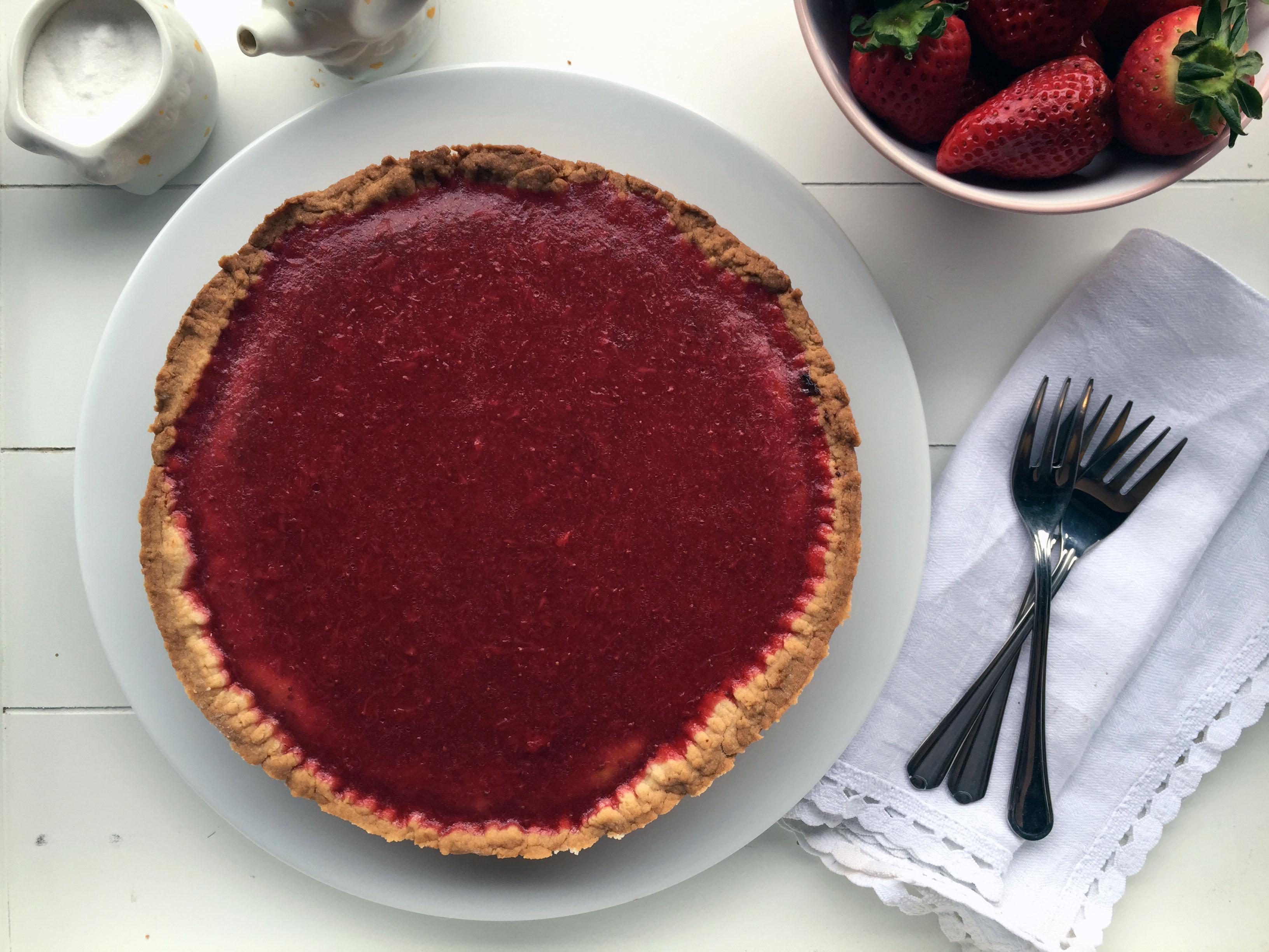 Crostata di fragole e ricotta