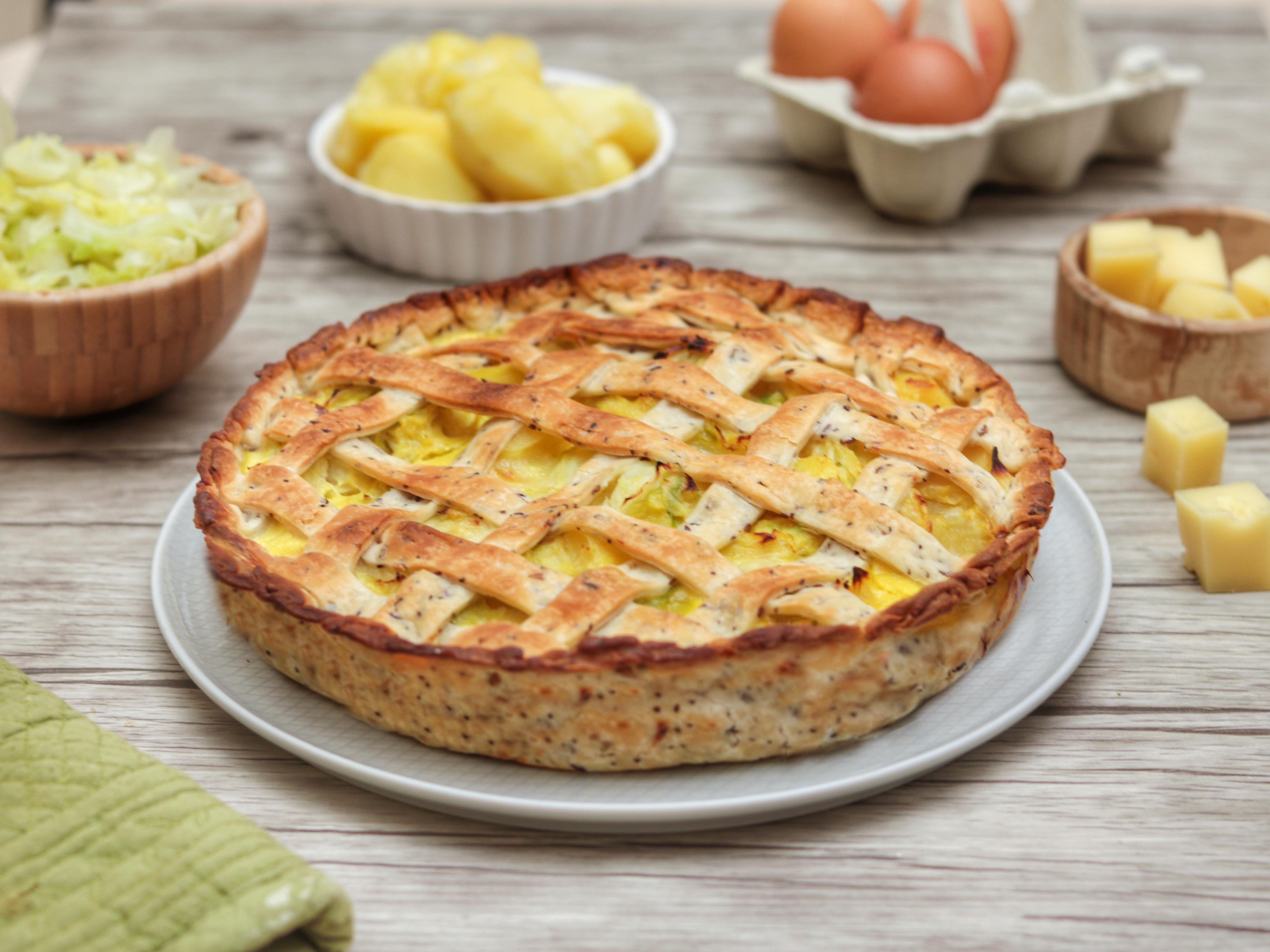 Crostata patate e verza