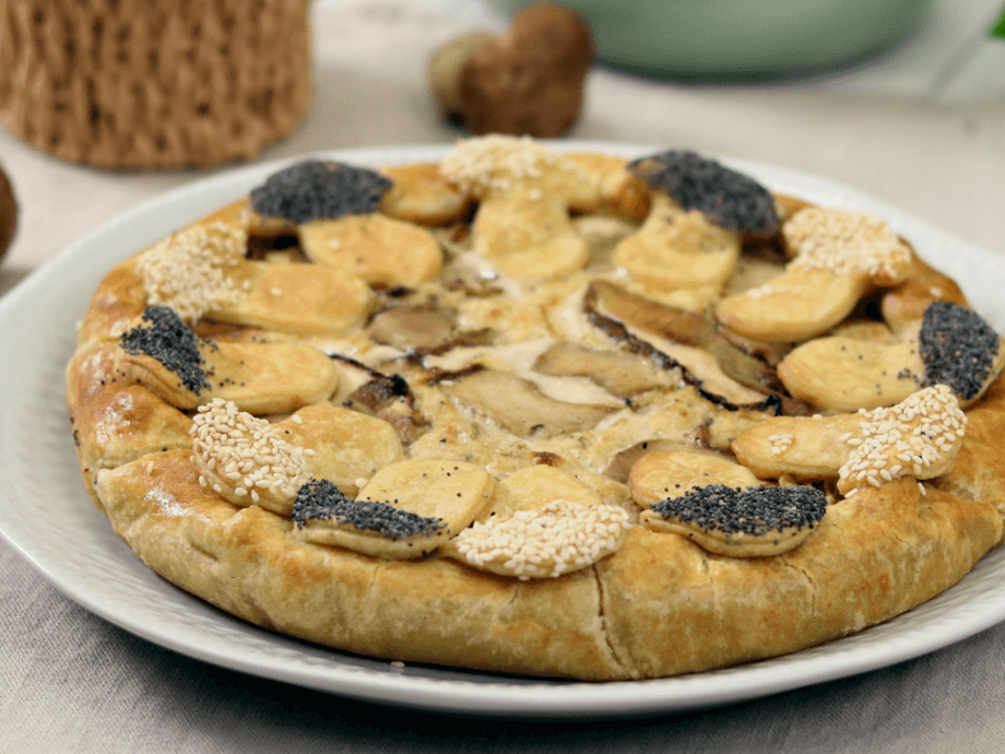 Torta salata ai funghi