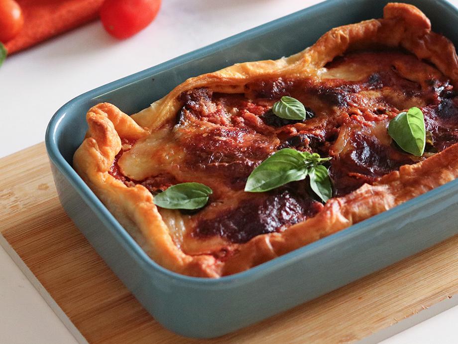 Parmigiana di melanzane in crosta