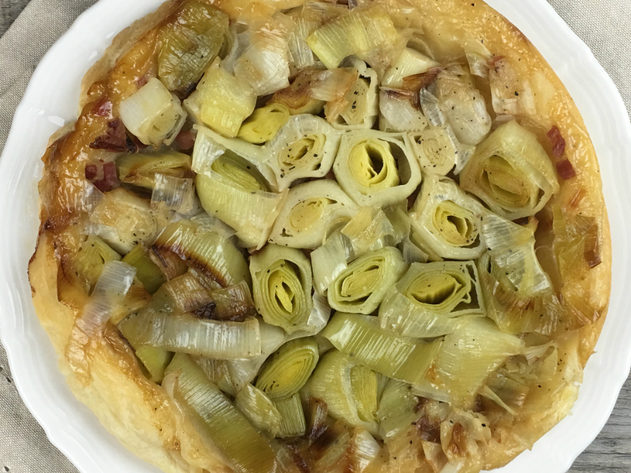 Tatin di porri e speck