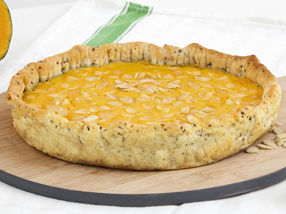 Torta di zucca e cipolle caramellate
