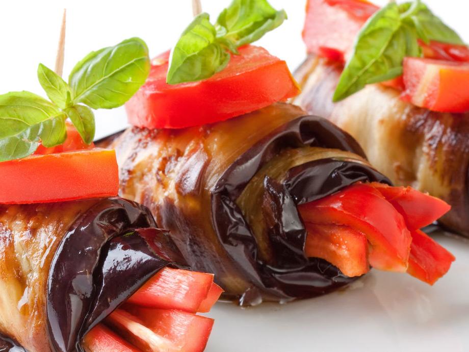 Involtini di melanzane al timo