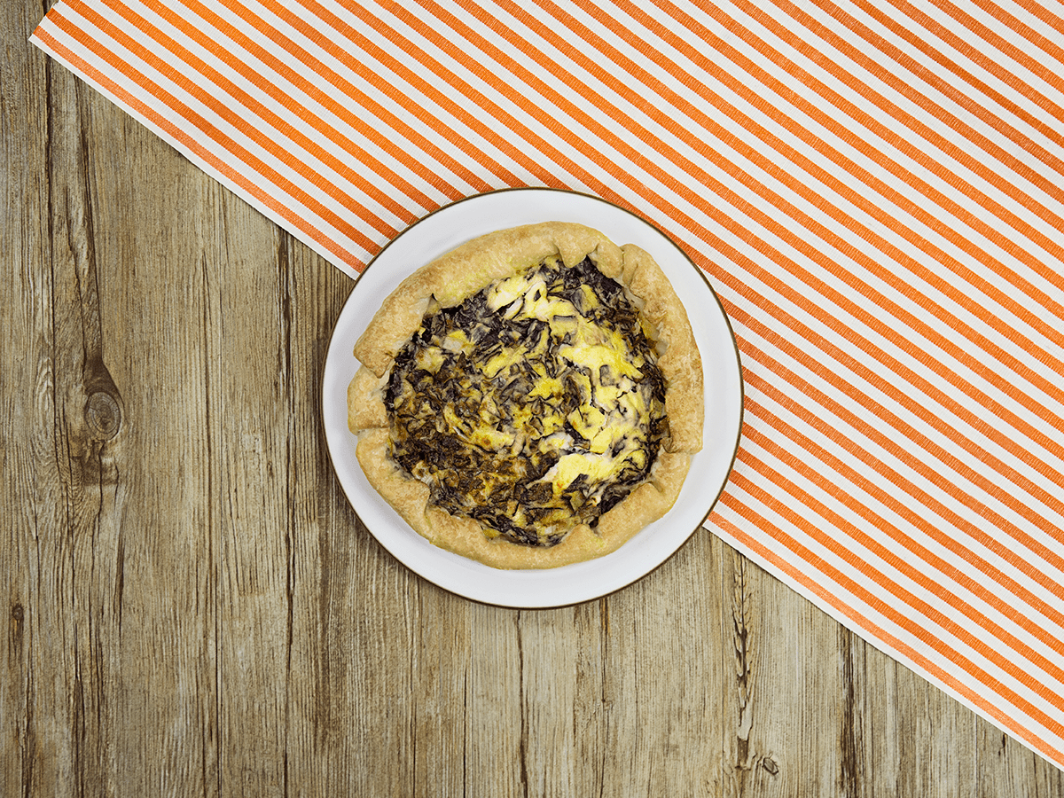 Torta salata senza glutine al radicchio e formaggio