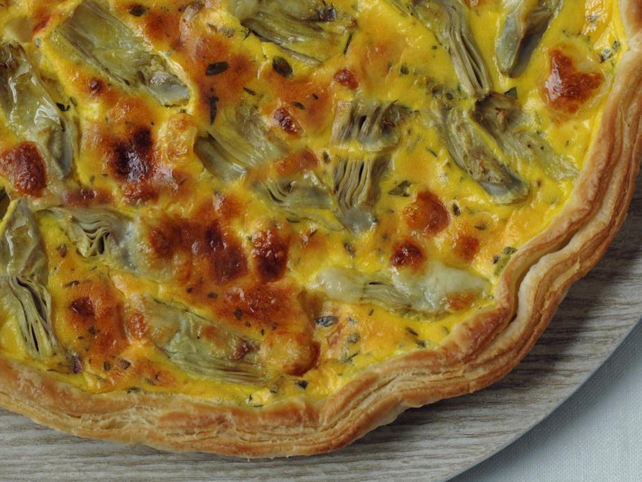 Torta di carciofi e caprino